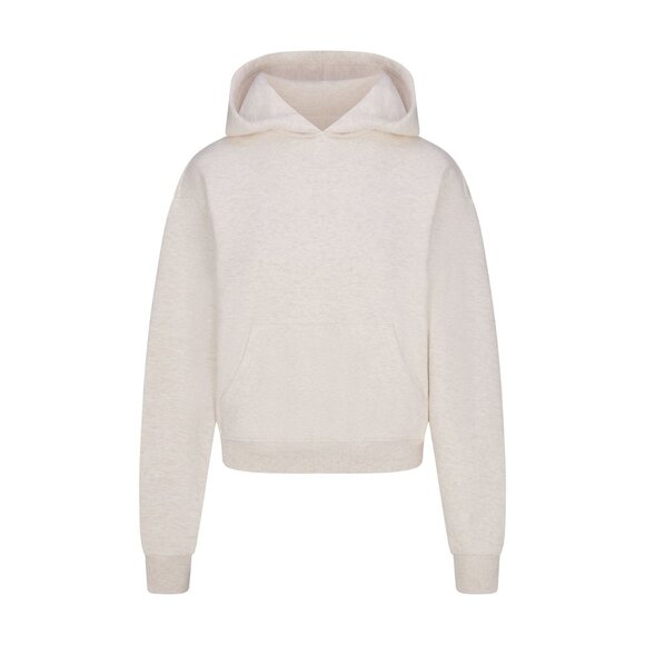 Skims Heather Oatmeal Cotton Fleece Classic Hoodie and Jogger Set Size Small - Picture 2 of 4